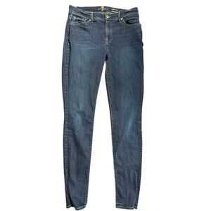 7 For All Mankind Women’s Jeans The Skinny Dark Wash Stretch Denim Size 30